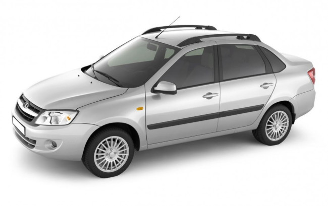 Рейлинги (Черный муар) "Усиленный" ВАЗ 2190 "LADA Granta" (Седан) 2011-, ВАЗ 1118 "LADA Kalina" (Седан) (2004-2013) купить в интернет-магазине tuning63