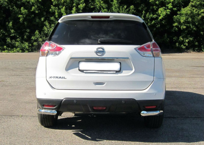 Защита заднего бампера угловая 63мм (НПС) Nissan X-Trail (2015-н.в.) купить в интернет-магазине tuning63