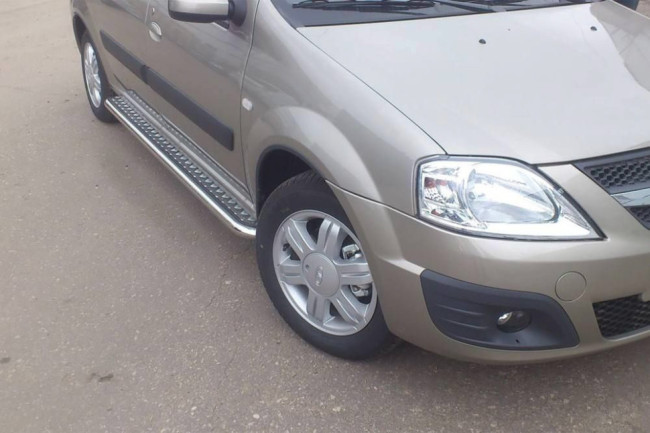 Защита порогов с алюминиевой площадкой 51мм (НПС) LADA Largus (2012-н.в.) купить в интернет-магазине tuning63 Защита порогов с алюминиевой площадкой 51мм (НПС) LADA Largus (2012-н.в.) купить в интернет-магазине tuning63