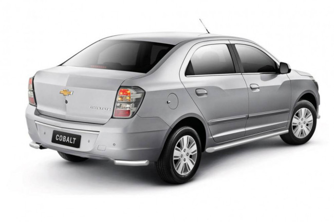 Защита заднего бампера угловая Ø38мм (НПС) CHEVROLET Cobalt 2019- купить в интернет-магазине tuning63