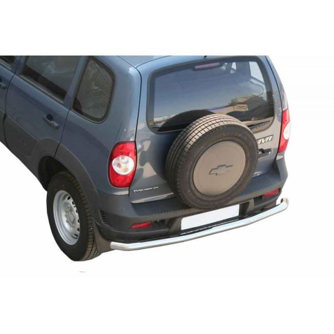 Защита заднего бампера «Коромысло» (d63,5) для ВАЗ 2123 "Chevrolet Niva" RS купить в интернет-магазине tuning63