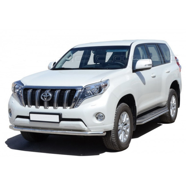 Защита порогов «Труба» (d40) для Toyota Land Cruiser 150 (2009-2016) купить в интернет-магазине tuning63