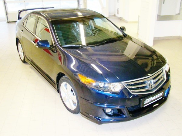 Накладка (юбка) переднего бампера "Mugen Style" Honda Accord VIII, Acura TSX (CU2) (2008-2010) купить в интернет-магазине tuning63