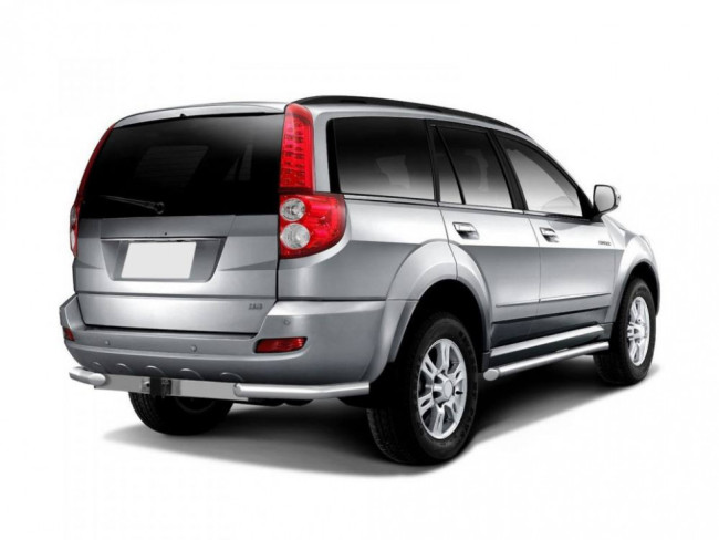 Защита заднего бампера угловая Ø63мм (НПС) HAVAL H5 (2020-н.в.) купить в интернет-магазине tuning63