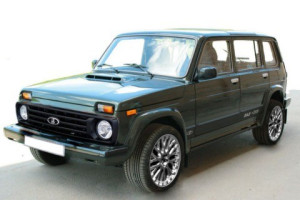 Накладки арок колес и порогов "F02" для Lada 4x4 (5 дв.)
