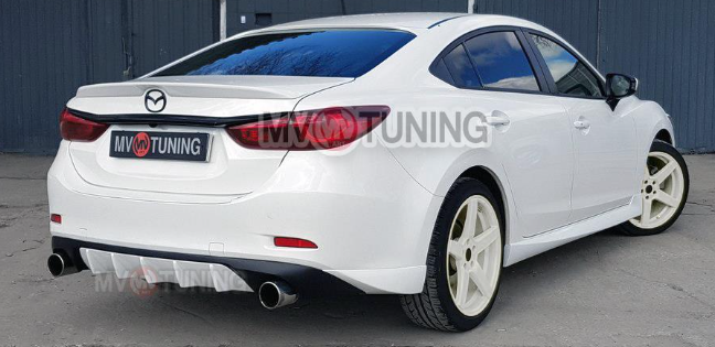 Диффузор заднего бампера var №4 (с килями) Mazda 6 (2013 - н.в.) купить в интернет-магазине tuning63 Диффузор заднего бампера var №4 (с килями) Mazda 6 (2013 - н.в.) купить в интернет-магазине tuning63