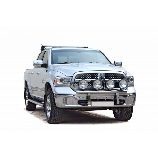 Кенгурин с кронштейнами под дополнительные фары (d63,5) для Dodge Ram IV (DS/DJ), (2009-н. в.) купить в интернет-магазине tuning63