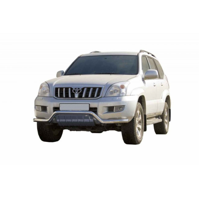 Кенгурин «Волна» с дополнительной защитой двигателя (d63,5) для Toyota Land Cruiser Prado120 (2002-2009) купить в интернет-магазине tuning63