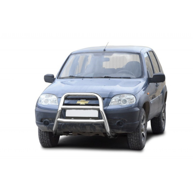 Кенгурин «Высокий» с двумя перемычками ВАЗ 2123 "Chevrolet Niva" купить в интернет-магазине tuning63
