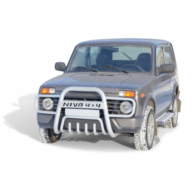 Кенгурин с прямыми ушами и дополнительной защитой двигателя  LADA 4x4 Urban (d63,5) купить в интернет-магазине tuning63