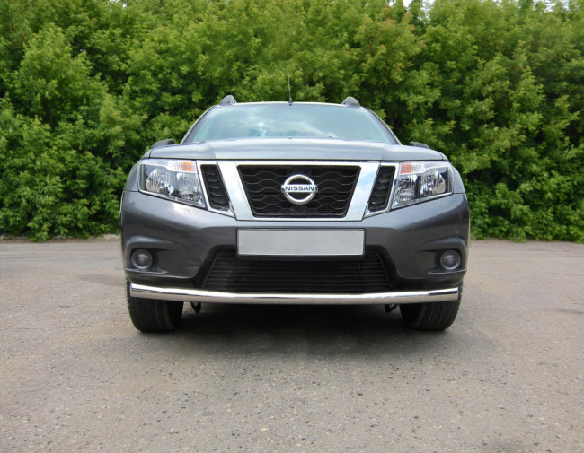 Защита переднего бампера одинарная Ø63мм (НПС) Nissan Terrano 2014- купить в интернет-магазине tuning63 Защита переднего бампера одинарная Ø63мм (НПС) Nissan Terrano 2014- купить в интернет-магазине tuning63