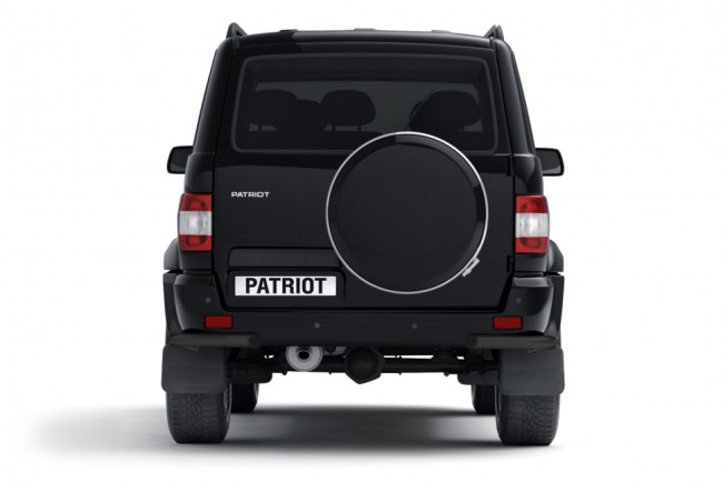 Защита заднего бампера угловая Ø63мм ШАГРЕНЬ (ППК) UAZ Patriot 2014-