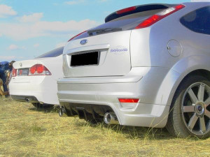 Задняя юбка-диффузор "Sport" Ford Focus 2 (хэтчбек) 3-5D (2004-2008)