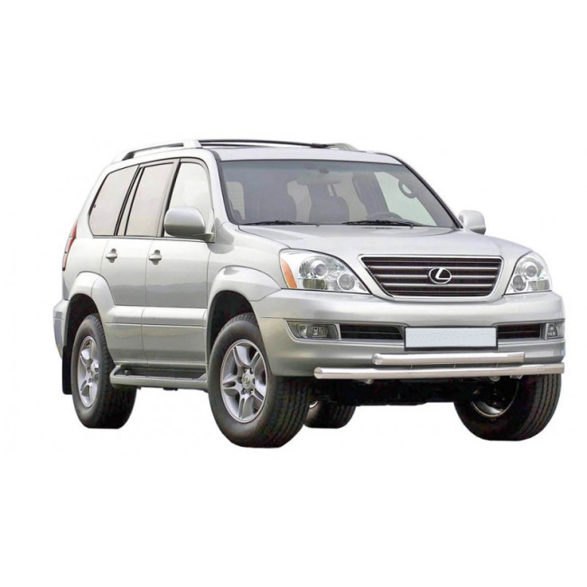 Защита переднего бампера «Труба двойная» (d63,5) для Lexus GX 470 (2002-2009) купить в интернет-магазине tuning63