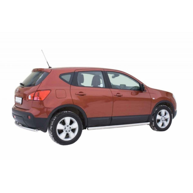Защита порогов «Труба» (d63,5) для Nissan Qashqai (2007-2014) купить в интернет-магазине tuning63