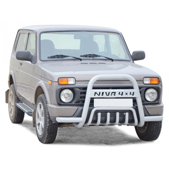 Кенгурин с усами и дополнительной защитой двигателя (d63.5) LADA 4x4 Urban купить в интернет-магазине tuning63